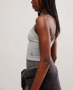 All Clear Cami Solid -Occasionally Yours Gifts fp all clear solid cami heather grey 3