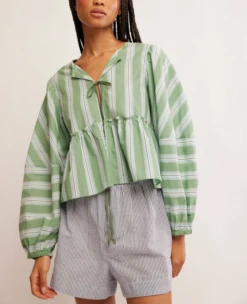 FREE PEOPLE Brunch Babe Blouse