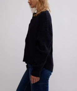 FREE PEOPLE Cocoa Henley -Occasionally Yours Gifts fp cocoa henley black 2