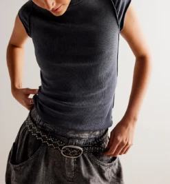 FREE PEOPLE Ever Had Tee 9 FREE PEOPLE Ever Had Tee -Occasionally Yours Gifts fp ever had tee black 4