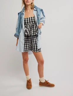 FREE PEOPLE Get Free Seersucker Pull