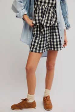 FREE PEOPLE Get Free Seersucker Pull -Occasionally Yours Gifts fp get free seersucker pull black combo 6