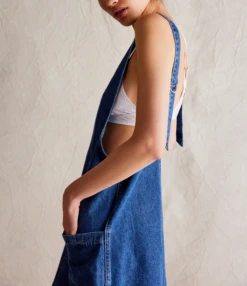 FREE PEOPLE High Roller Skirtall 7 FREE PEOPLE High Roller Skirtall -Occasionally Yours Gifts fp high roller skirtal sapphire blue 4