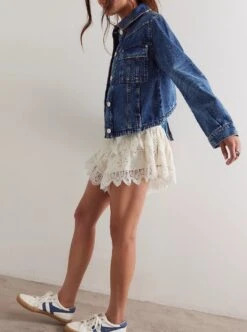 FREE PEOPLE Jade Denim Jacket 16 FREE PEOPLE Jade Denim Jacket -Occasionally Yours Gifts fp jade denim jacket high dive 10