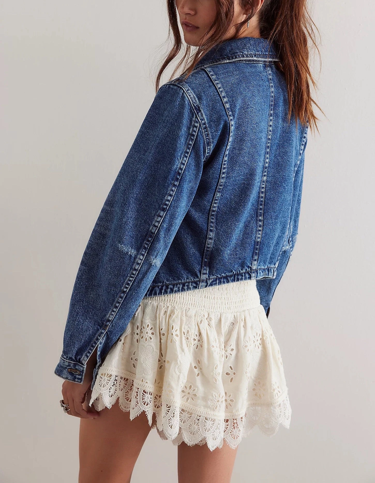 FREE PEOPLE Jade Denim Jacket 7 FREE PEOPLE Jade Denim Jacket - Image 7