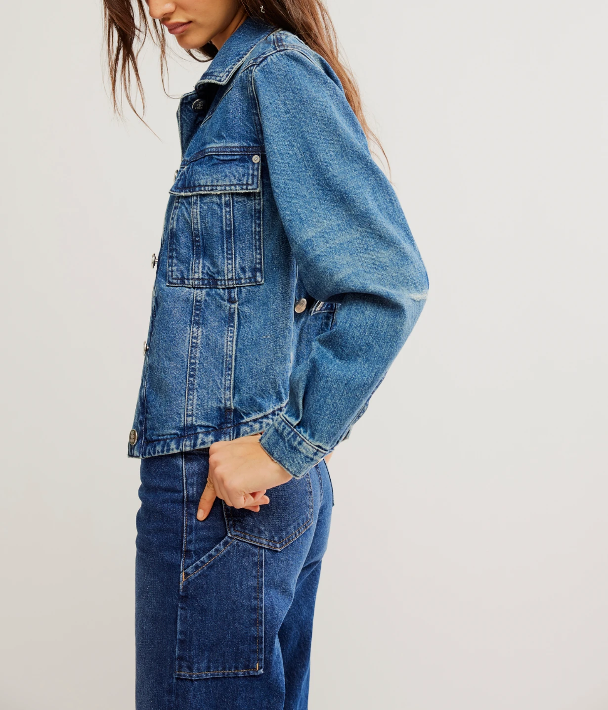 FREE PEOPLE Jade Denim Jacket 2 FREE PEOPLE Jade Denim Jacket - Image 2