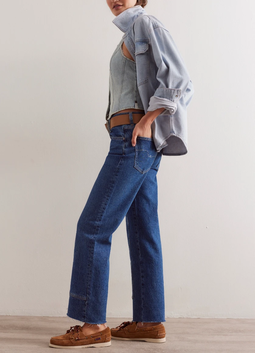 FREE PEOPLE Risk Taker Mid-Rise Straight 6 FREE PEOPLE Risk Taker Mid-Rise Straight - Image 6