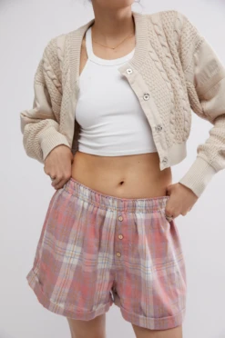 FREE PEOPLE Sunday Morning Boxer 10 FREE PEOPLE Sunday Morning Boxer -Occasionally Yours Gifts fp sunday morning boxer peachy pink combo 4