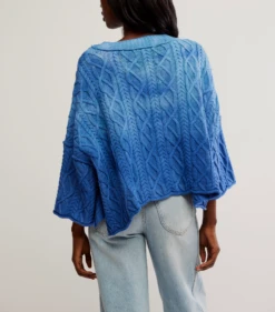 FREE PEOPLE Washed Ashore Sweater -Occasionally Yours Gifts fp washed ashore sweater bellweather blue 3