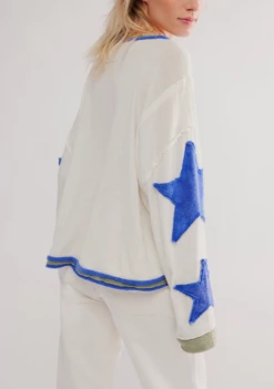 FREE PEOPLE You're A Star Tee -Occasionally Yours Gifts fp youre a star tee snowing combo 4