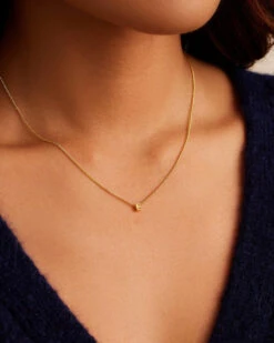 Wilder Mini Alphabet Necklace 34 Wilder Mini Alphabet Necklace -Occasionally Yours Gifts gorjana wilder mini alphabet necklace gold E 3