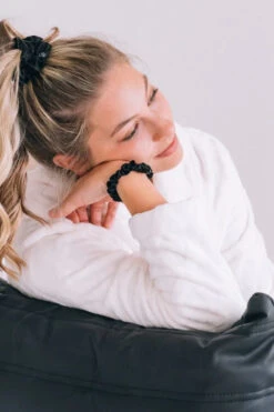 Jet Black - Small Scrunchie -Occasionally Yours Gifts jet black small scrunchie small scrunchie 648022 850x1276 f2785a52 1a96 4e01 a98f 61b2549eaa16