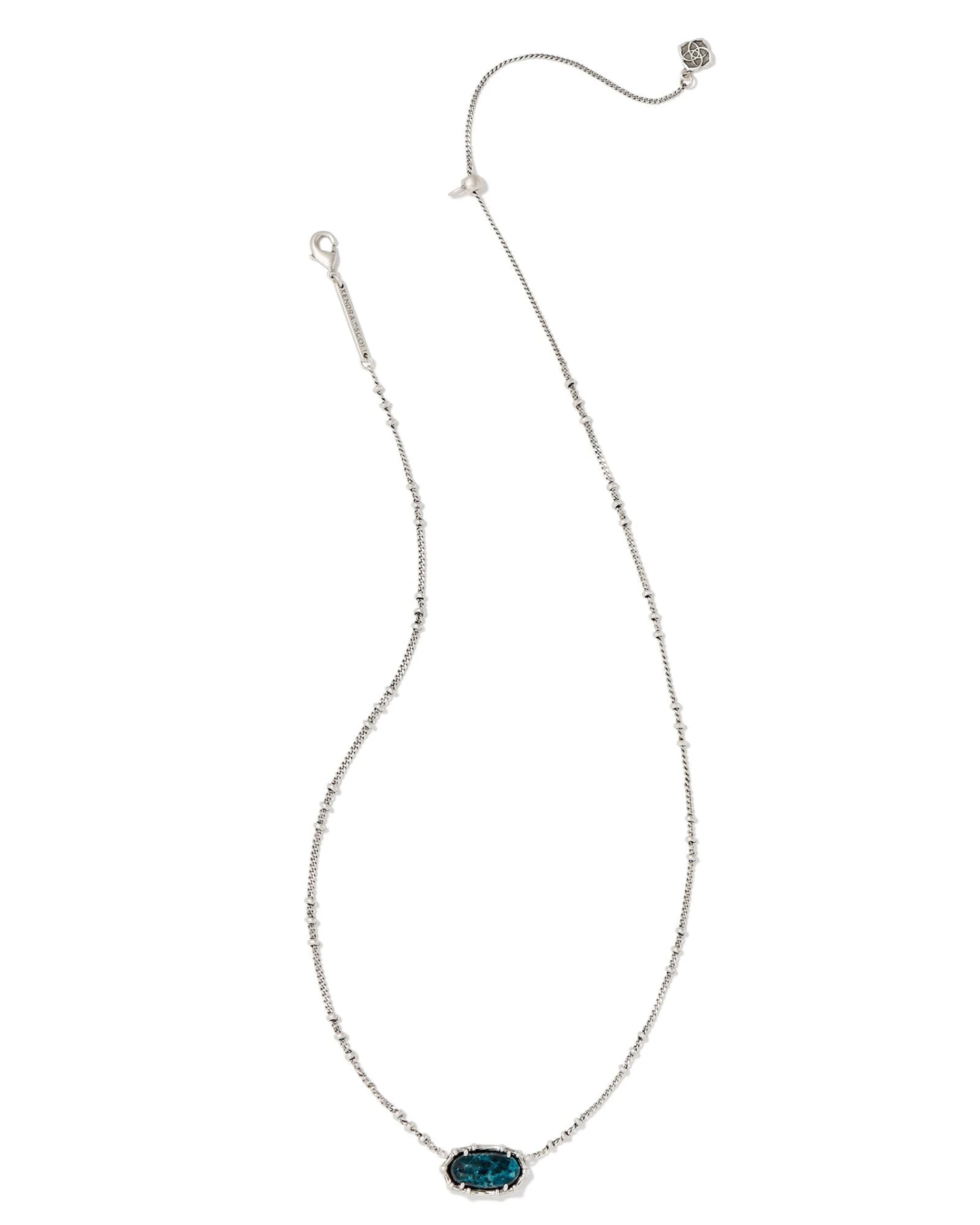 Elisa Bamboo Frame Short Pendant Necklace 2 Elisa Bamboo Frame Short Pendant Necklace - Image 2