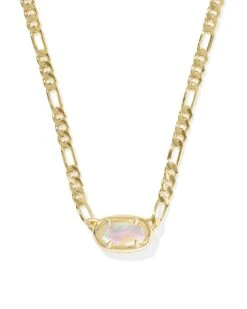 Elisa Figaro Chain Short Pendant Necklace