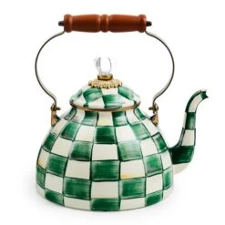Emerald Check 3 Quart Tea Kettle