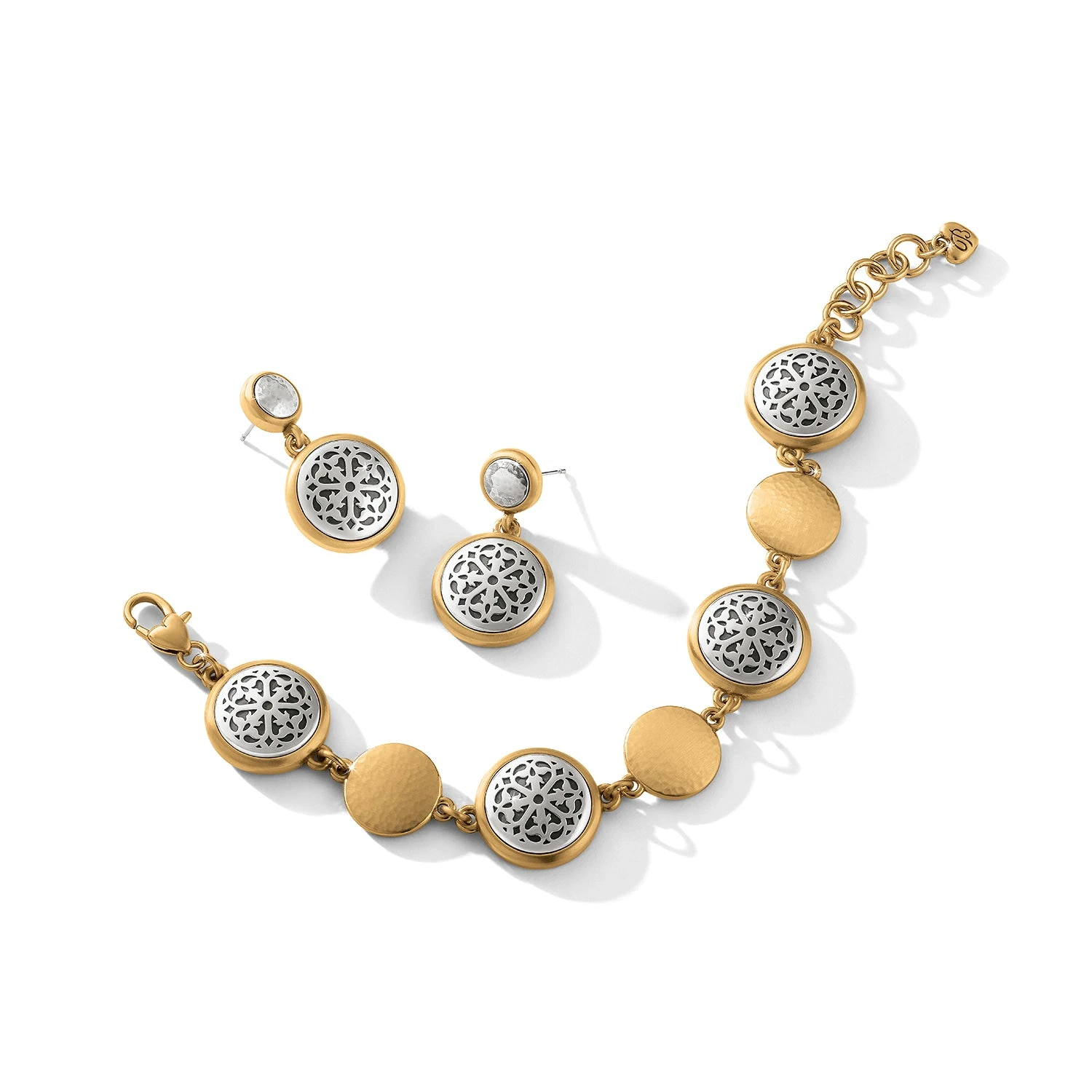 Ferrara Two Tone Luce Link Bracelet 3 Ferrara Two Tone Luce Link Bracelet - Image 3