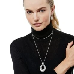 Athena Scalloped Convertible Necklace -Occasionally Yours Gifts qijm7279 05