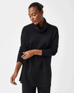 Spanx AirEssential Turtleneck Tunic -Occasionally Yours Gifts spanx airessentials turtleneck tunic very black 1