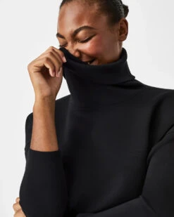 Spanx AirEssential Turtleneck Tunic -Occasionally Yours Gifts spanx airessentials turtleneck tunic very black 3