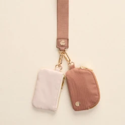 Dynamic Duo Pouch Wristlet -Occasionally Yours Gifts tde dynamic duo pouch wristlet beige 1