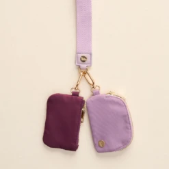 Dynamic Duo Pouch Wristlet -Occasionally Yours Gifts tde dynamic duo pouch wristlet lilac 1