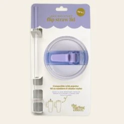 Lifestyle Flip Straw Lid 21 Lifestyle Flip Straw Lid -Occasionally Yours Gifts tde flip straw lid periwinkle 1