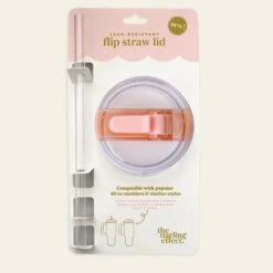 Lifestyle Flip Straw Lid 15 Lifestyle Flip Straw Lid -Occasionally Yours Gifts tde flip straw lid pink 1