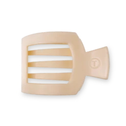Medium Square Flat Hair Clip -Occasionally Yours Gifts teleties almond beige medium flat square clip medium hair clip 1