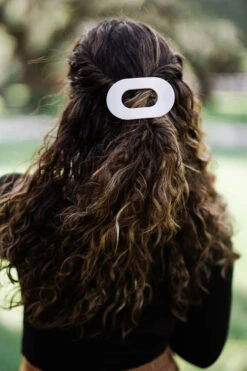 Medium Flat Round Hair Clip 27 Medium Flat Round Hair Clip -Occasionally Yours Gifts teleties medium flat round hair clip toasted 4