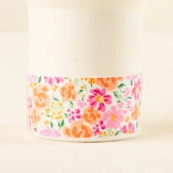 Tumbler Silicone Boot -Occasionally Yours Gifts the darling effect tumbler silicone boot secret garden pink 1