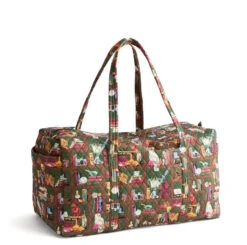 Vera Bradley Large Original Duffel : Hogwarts Library