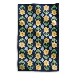 Vera Bradley Plush Throw Blanket -Occasionally Yours Gifts vb plush throw blanket daffodils subtle 2