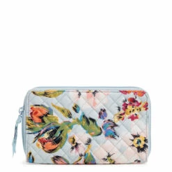 Vera Bradley RFID Deluxe Travel Wallet - Sea Air Floral