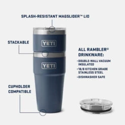 Yeti Rambler 20 Oz Stackable Cup -Occasionally Yours Gifts yeti rambler 20 oz stackable cup ultramarine violet 3
