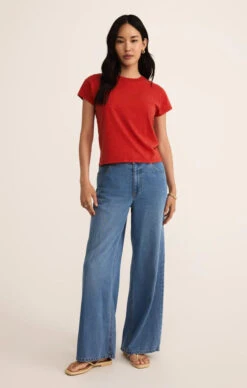 Modern Slub Tee -Occasionally Yours Gifts zsupply modern slub tee cabana red 4