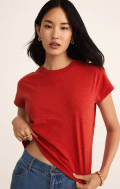 Modern Slub Tee -Occasionally Yours Gifts zsupply modern slub tee cabana red 5